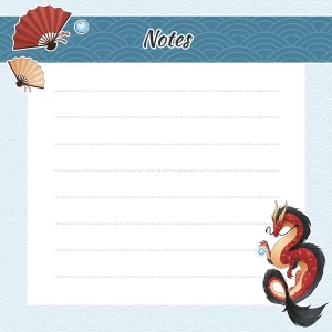 Bloc-notes dragon rouge