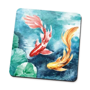 Sous-verre Carpes Koi